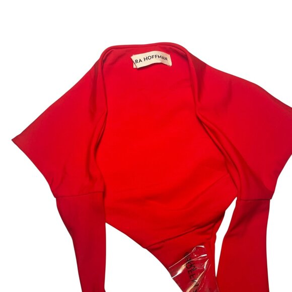 Mara Hoffman Kay Bikini Bottom Red XL NWTL Sanitary Liner Intact - Picture 4 of 5